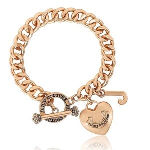 NWT Juicy Couture Toggle Bracelet W/ Heart Charm